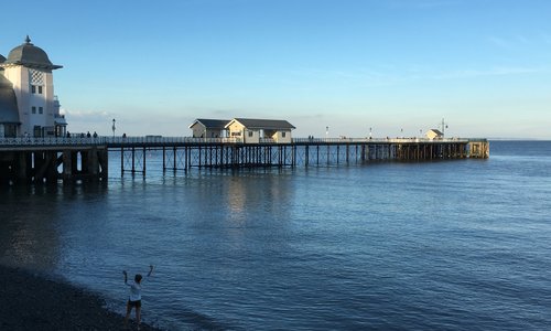 Penarth Pier over the Severn Edtuary