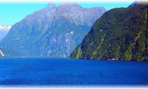 Fiordland National Park on the Tasman Sea. NZ