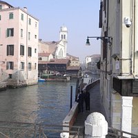 the entrance to the canal