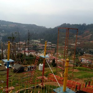 Refreshing adventure facility behind Tea factory at Ooty.