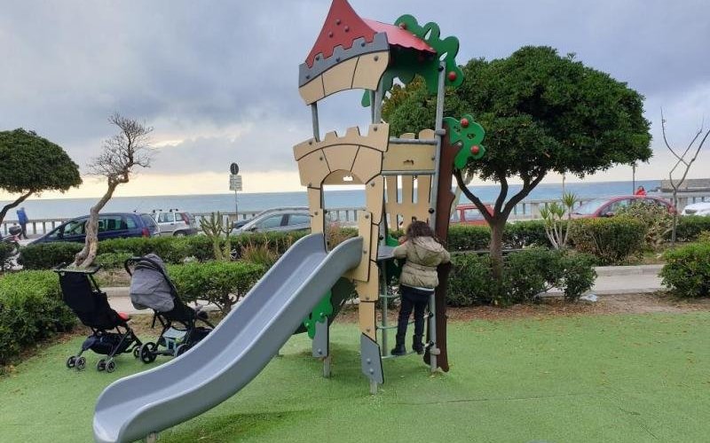 Parco giochi di Cefalù nei pressi del Convento
