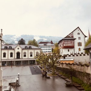 This is the view out the back of the hotel.