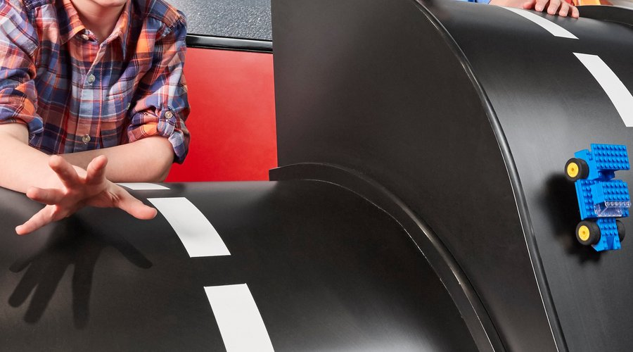 Build a car and race it down one of our three tracks inside LEGOLAND Discovery Center!