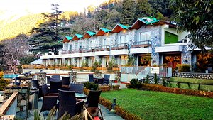 Seasons Hotel and Resort in Nainital, image may contain: Hotel, Resort, Building, Villa