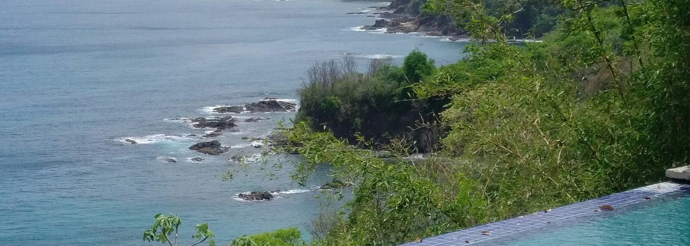 Beautiful view from villa pool, which is the only one in the Caribbean on 4 stilts