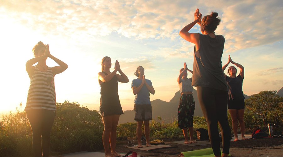Ready for a memorable Yoga practice? The lesson take place in a breathtaking scenario (Top of Pedra Bonita), our instructor is experienced and bilingual, we bring amazing humans beings together and by the end of the lesson we also enjoy a fantastic sunset! So what are you waiting for? Come with us and live Rio in a unique way!
