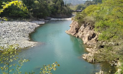 とても奇麗な小側の流れです。 