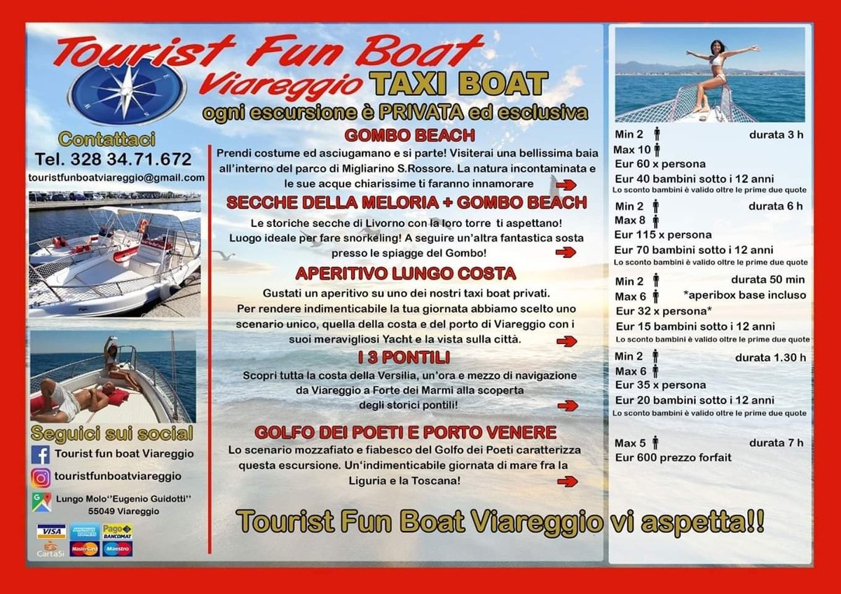 TOURIST FUN BOAT VIAREGGIO - All You Need to Know BEFORE You Go