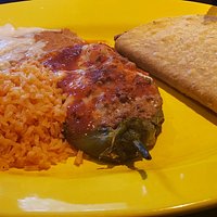 My taco and chile relleno