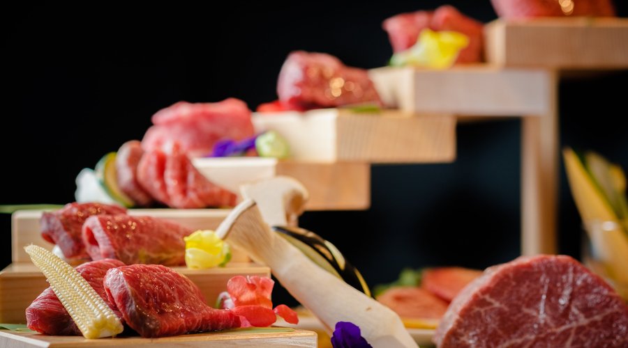階段盛り お肉7種