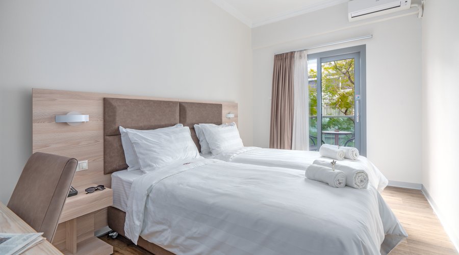 Room with balcony