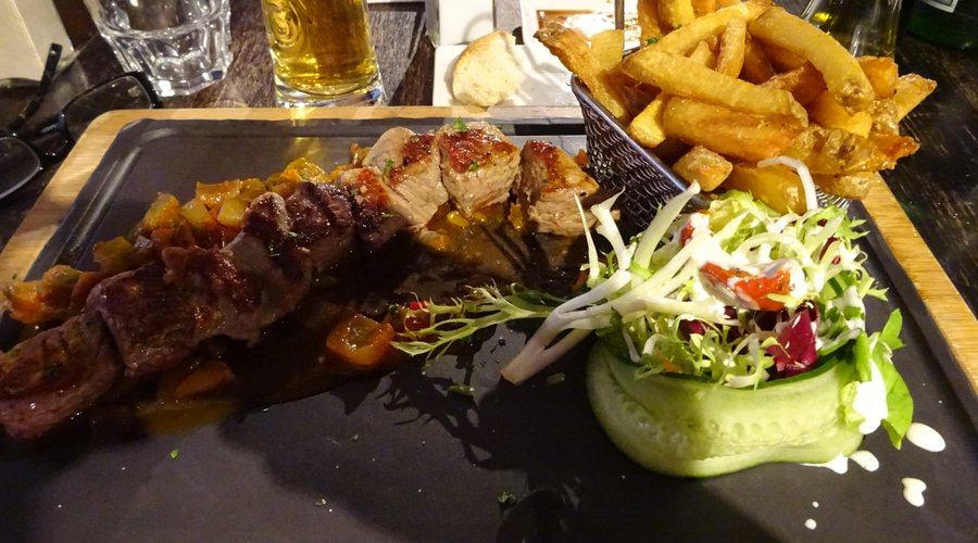 Beef brochette