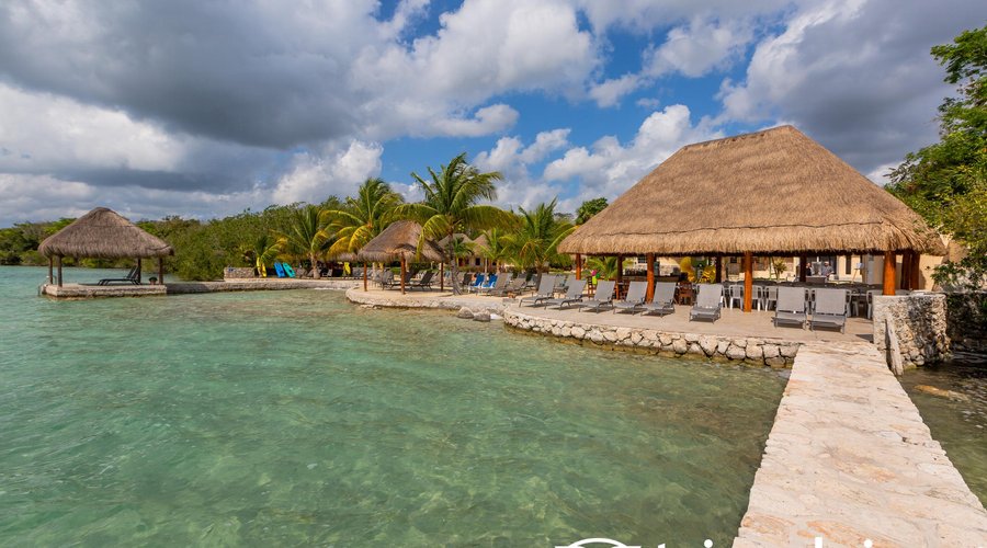 Beach at the Bacalar Lagoon Resort