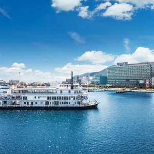 Biwako Hotel in Otsu, image may contain: Office Building, Hotel, City, Resort