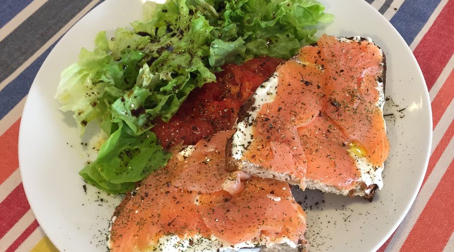 Tartine saumon fumée