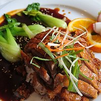 Knusprige Ente mit Pak Choi