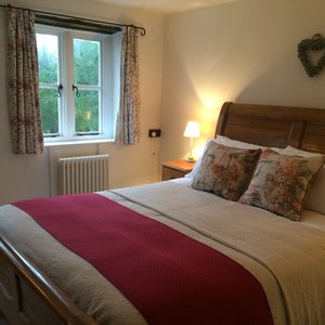 Beautiful and comfortable king-size double bed.