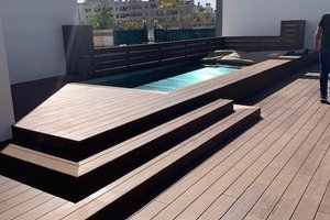Pool och strand