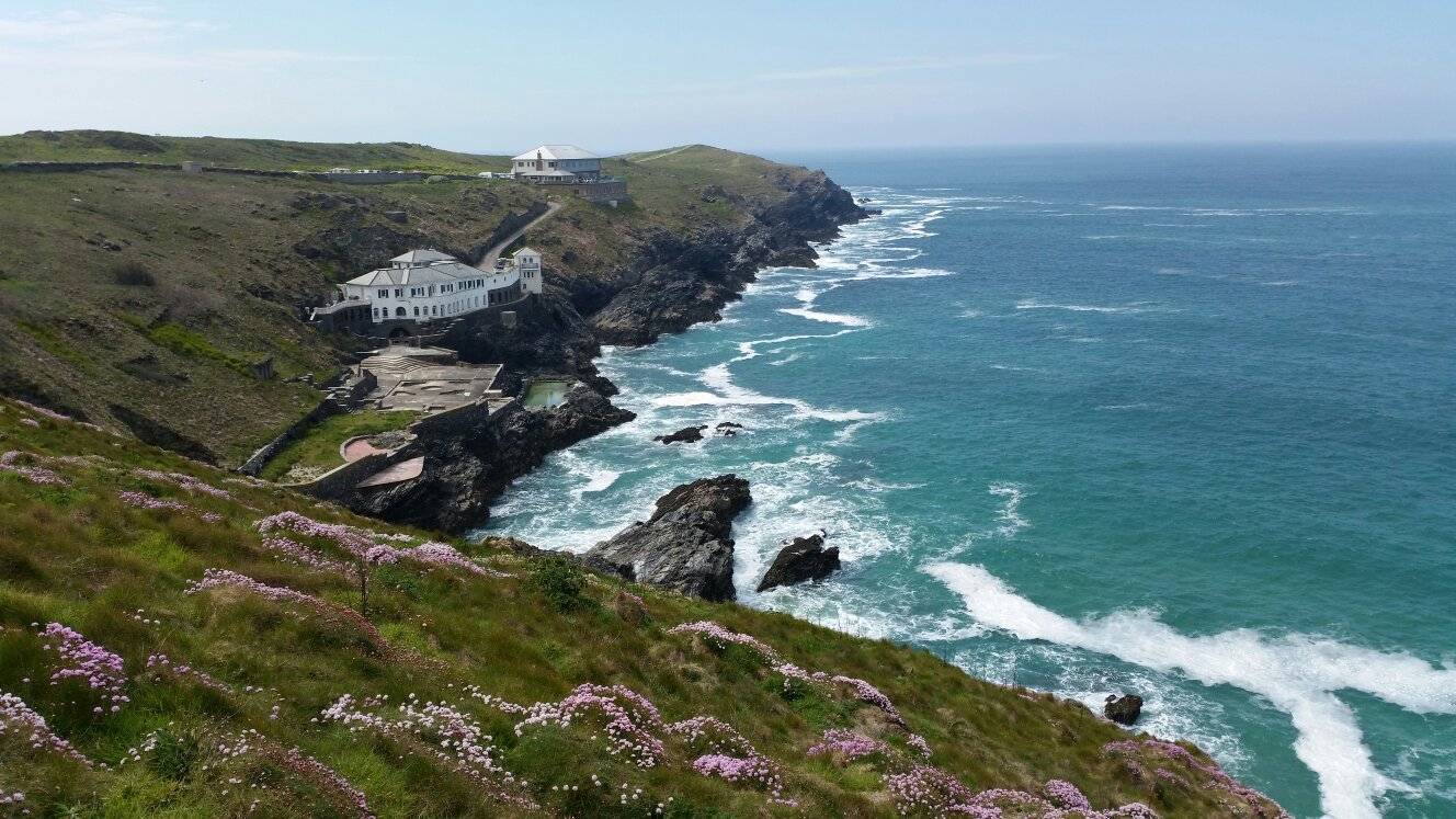 Newquay factory shoreline cornwall