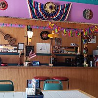 View of bar area from our table.