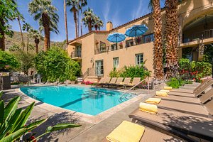 The Willows in Palm Springs, image may contain: Villa, Hotel, Pool, Backyard