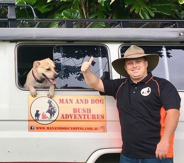 Cowboys Merch Van on the road to Cairns