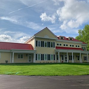 Newly built and opened in May 2019, The Whittaker Inn exterior is inspired by a farmhouse.
