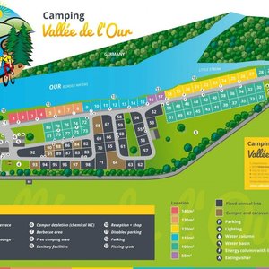 Lageplan vom Campingplatz.