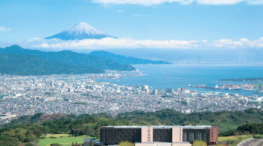Our hotel overlooks Mt. Fuji and Suruga bay views!