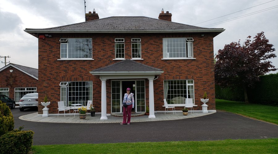 Immaculate and welcoming, here at the front door.