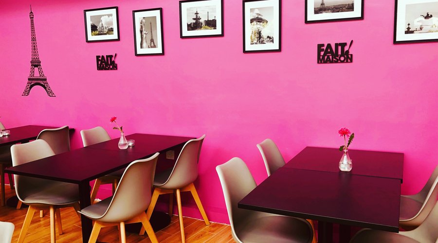 Inside the restaurant