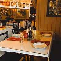 The interior of the restaurant