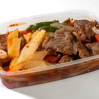 Beef Szechuan in Takeawaybox