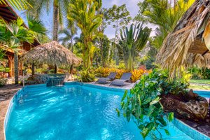 Hotel Banana Azul in Puerto Viejo de Talamanca, image may contain: Resort, Hotel, Pool, Chair