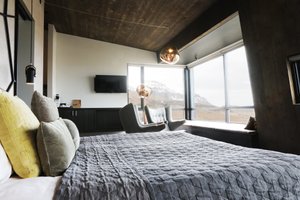 Fosshotel Glacier Lagoon in Oraefi, image may contain: Interior Design, Monitor, Furniture, Home Decor