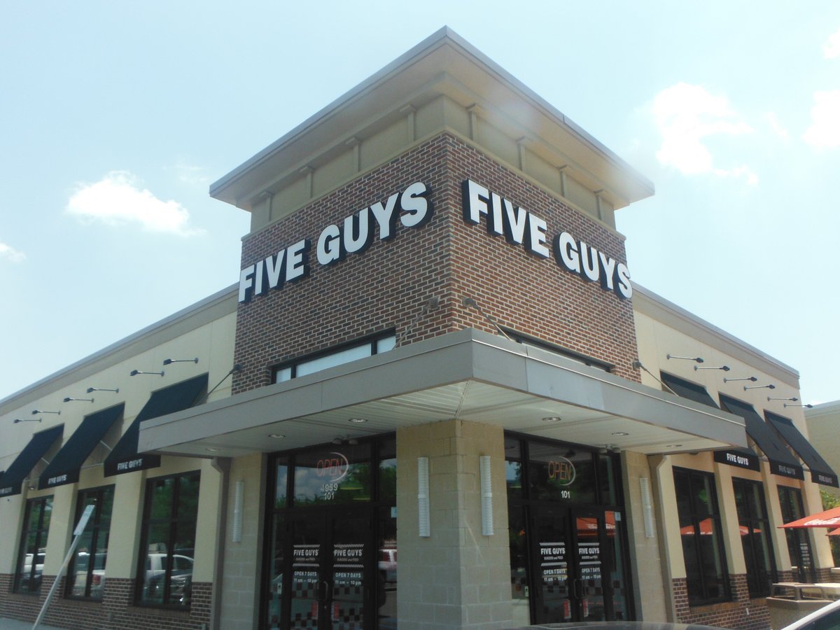 FIVE GUYS, North Charleston - 4959 Centre Point Dr - Menu, Prices ...