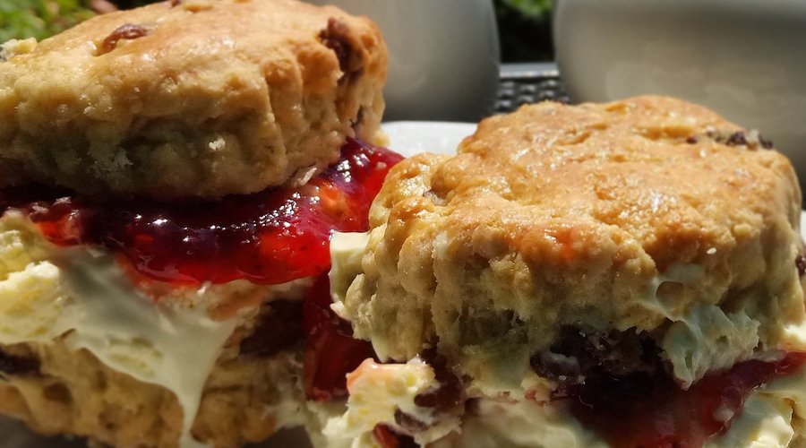 A cream tea on the lawn is a great Summer treat.