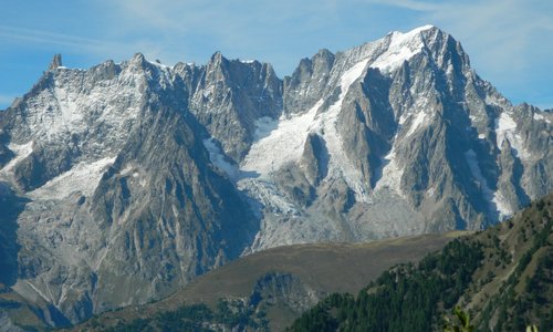 Monte Bianco fotografato dal belvedere di Arpy