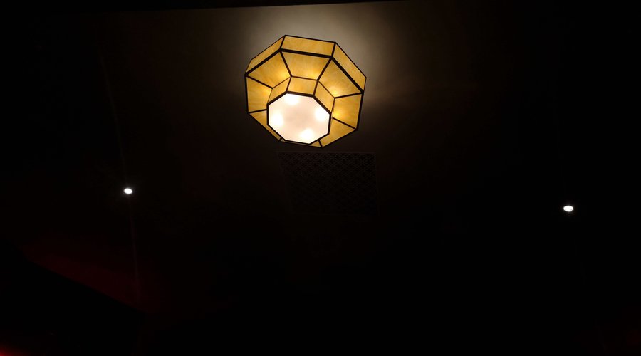 The original light fitting