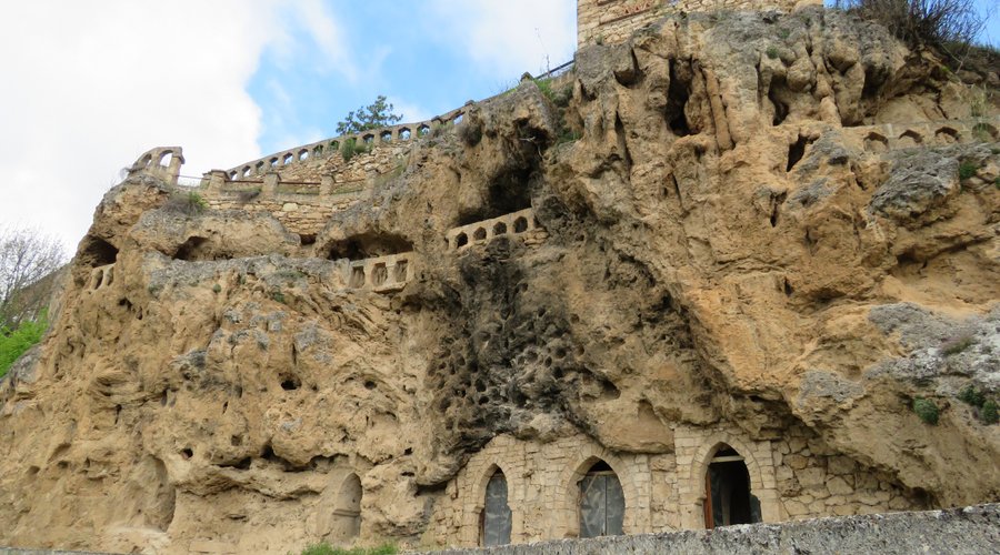 View from below the site.
