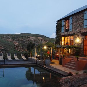 Ridge Road House as seen from the top of the pool
