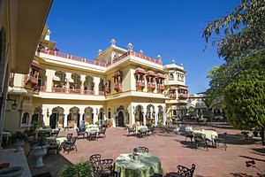 Alsisar Haveli in Jaipur, image may contain: Villa, Hotel, Resort, Hacienda