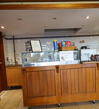 counter and menu