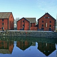 Översiktsbild på rökeriet i Nyköping