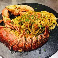 spaghetti with lobster
