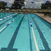 View of lap pool at Aliso Viejo Aquatic Center.