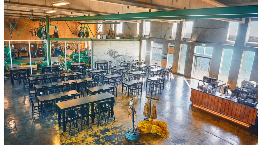 The New "Netagerðin" Net Making Hall dining room on the third floor.