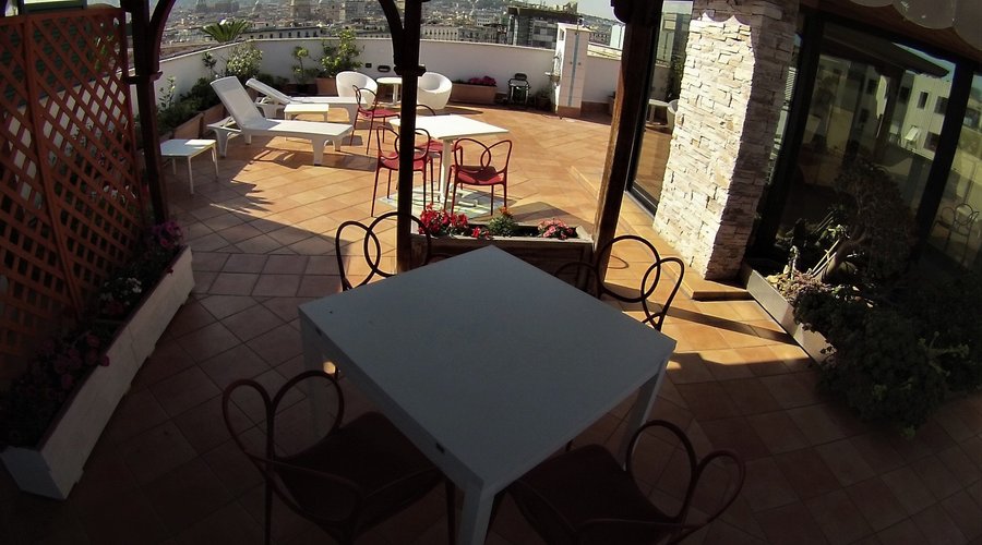 La nostra terrazza vista città!