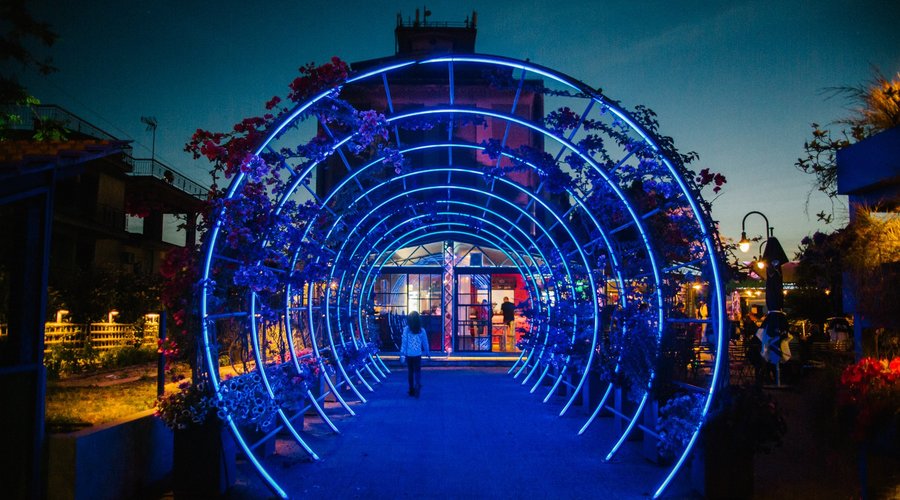 Lights at night