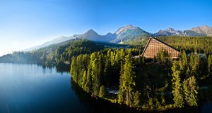 Hotel Patria in Strbske Pleso, image may contain: Scenery, Tree, Vegetation, Land